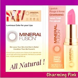 NEW Mineral Fusion Natural Lipstick, NO artificial colors or ingredients,Pink 💄